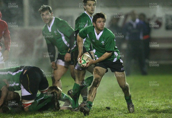 05.01.11.... Wales U20 East v Wales U20 West, Cross Keys -  East Wales' Lewis Jones  