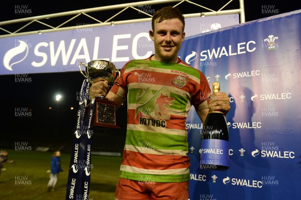 230413 - Ebbw Vale v Glamorgan Wanderers - Swalec Championship -Swalec man of the match Cameron Regan 