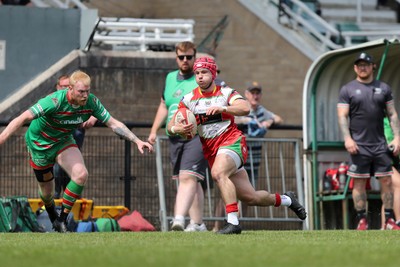 100525 - Ebbw Vale v Llandovery - Super Rygbi Cymru (SRC) Semi Final - Harri Doel of Llandovery on the attack 