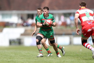 100525 - Ebbw Vale v Llandovery - Super Rygbi Cymru (SRC) Semi Final - Sion Parry with Evan Lloyd of Ebbw Vale in support