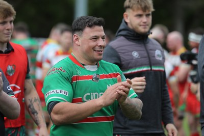 100525 - Ebbw Vale v Llandovery - Super Rygbi Cymru (SRC) Semi Final - Joe Franchi of Ebbw Vale at the final whistle 