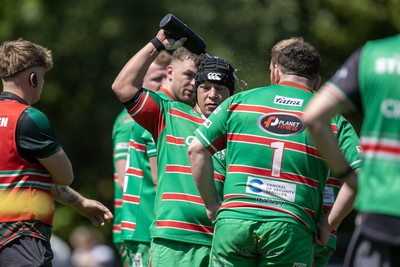 100525 - Ebbw Vale v Llandovery - Super Rygbi Cymru (SRC) Semi Final - Joe Franchi of Ebbw Vale cools off