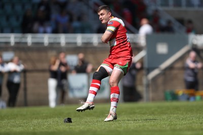 100525 - Ebbw Vale v Llandovery - Super Rygbi Cymru (SRC) Semi Final - Ioan Hughes of Llandovery converts 