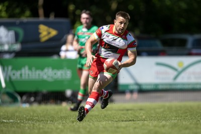 100525 - Ebbw Vale v Llandovery - Super Rygbi Cymru (SRC) Semi Final - Lee Rees of Llandovery crosses for a try