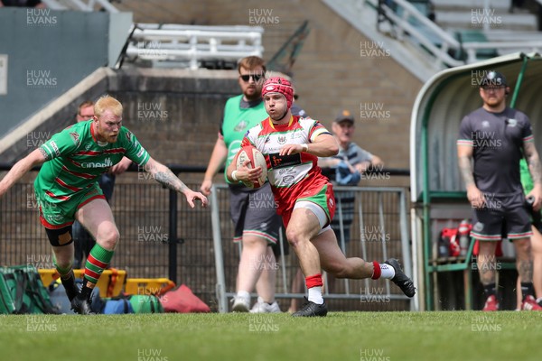 100525 - Ebbw Vale v Llandovery - Super Rygbi Cymru (SRC) Semi Final - Harri Doel of Llandovery on the attack 