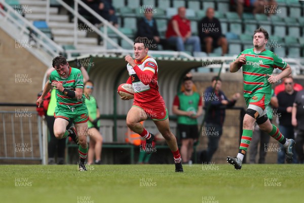 100525 - Ebbw Vale v Llandovery - Super Rygbi Cymru (SRC) Semi Final - Jac Davies of Llandovery races in to score a try