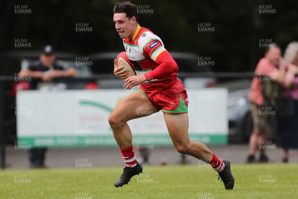 100525 - Ebbw Vale v Llandovery - Super Rygbi Cymru (SRC) Semi Final - Jac Davies of Llandovery races in to score a try