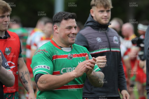 100525 - Ebbw Vale v Llandovery - Super Rygbi Cymru (SRC) Semi Final - Joe Franchi of Ebbw Vale at the final whistle 