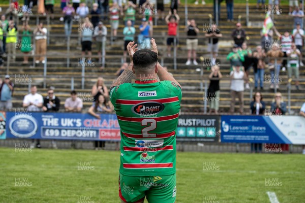 100525 - Ebbw Vale v Llandovery - Super Rygbi Cymru (SRC) Semi Final - Joe Franchi of Ebbw Vale at the final whistle 