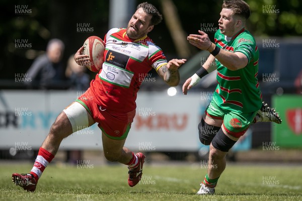100525 - Ebbw Vale v Llandovery - Super Rygbi Cymru (SRC) Semi Final - Rhodri Jones of Llandovery crosses for a try