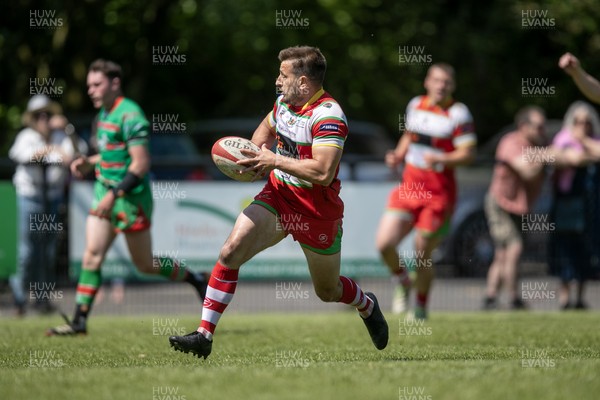 100525 - Ebbw Vale v Llandovery - Super Rygbi Cymru (SRC) Semi Final - Lee Rees of Llandovery breaks to score a try