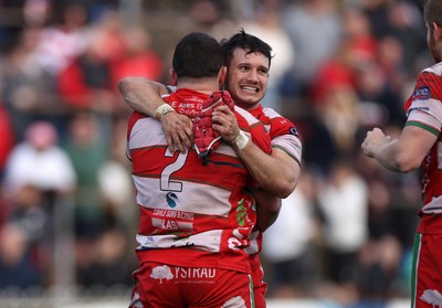 100526 - Ebbw Vale v Llandovery RFC - Super Rygbi Cymru Grand Final - Harri Doel of Llandovery celebrates at full time