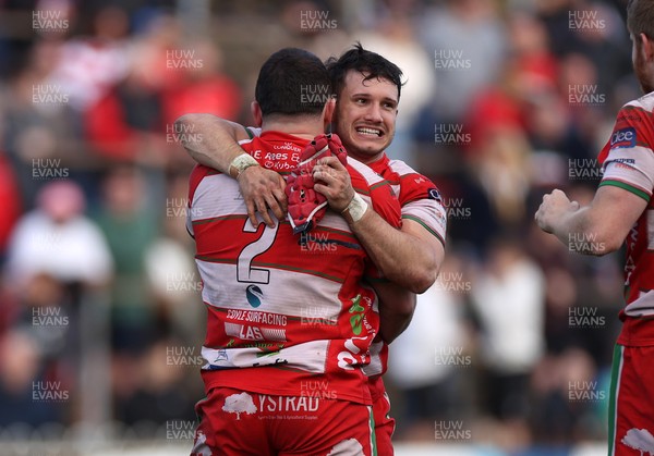100526 - Ebbw Vale v Llandovery RFC - Super Rygbi Cymru Grand Final - Harri Doel of Llandovery celebrates at full time