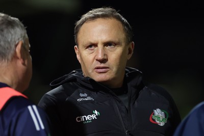 161025 - Ebbw Vale v Llandovery, Super Rugbi Cymru - Ebbw Vale head coach Jason Strange