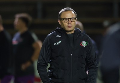 161025 - Ebbw Vale v Llandovery, Super Rugbi Cymru - Ebbw Vale head coach Jason Strange
