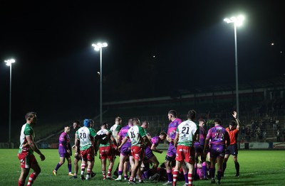 161025 - Ebbw Vale v Llandovery, Super Rugbi Cymru - Ebbw Vale score their final try