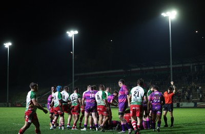 161025 - Ebbw Vale v Llandovery, Super Rugbi Cymru - Ebbw Vale score their final try