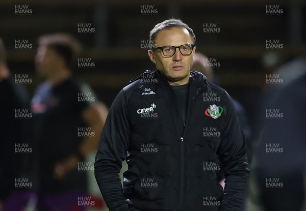 161025 - Ebbw Vale v Llandovery, Super Rugbi Cymru - Ebbw Vale head coach Jason Strange