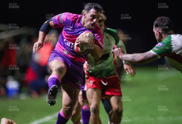161025 - Ebbw Vale v Llandovery, Super Rugbi Cymru - Dom Franchi of Ebbw Vale