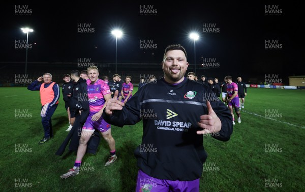 161025 - Ebbw Vale v Llandovery, Super Rugbi Cymru - Luke Garrett of Ebbw Vale at the end of the match