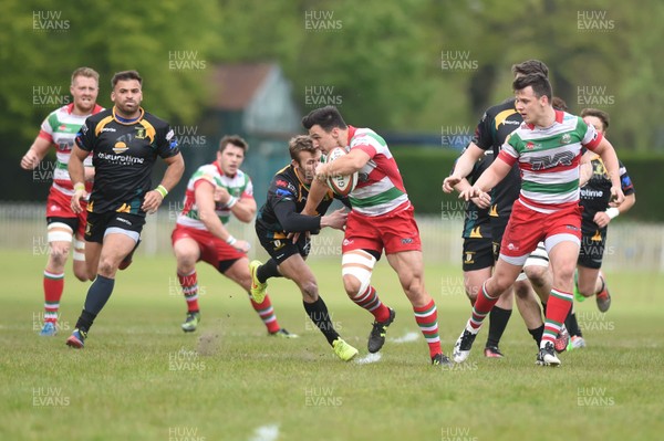 060517 - Ebbw Vale - v - Merthyr - Welsh Premiership Tier 1 - Ebbw's Dominic Franchi running at the Merthyr attack