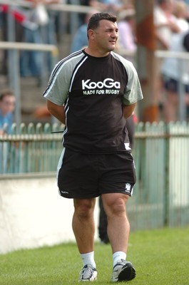 160906 - Ebbw Vale v Neath - The Principality Premiership - Neath Coach, Rowland Phillips looks on 