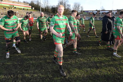 010325 - Ebbw Vale v Newport - Super Rygbi Cymru - Ebbw Vale celebrate the win at full time