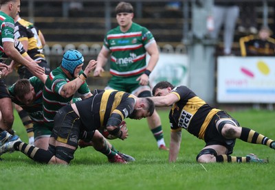 030526 - Ebbw Vale v Newport RFC, Super Rugbi Cymru Play Off Semi-Final - Josh Skinner of Newport powers over to score try