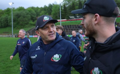 030526 - Ebbw Vale v Newport RFC, Super Rugbi Cymru Play Off Semi-Final - Jason Strange, Ebbw Vale head coach at the end of the match