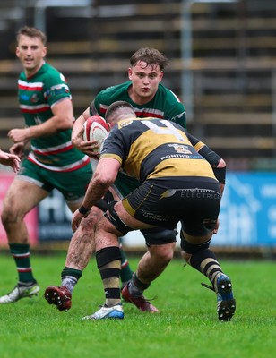 030526 - Ebbw Vale v Newport RFC, Super Rugbi Cymru Play Off Semi-Final - Owen Conquer of Ebbw Vale takes on Josh Skinner of Newport