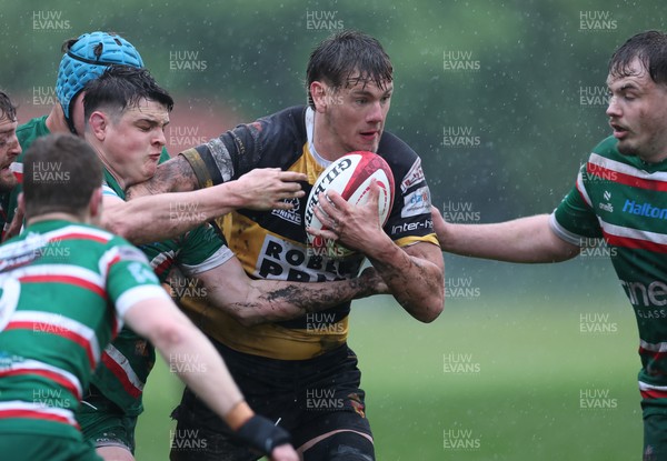 030526 - Ebbw Vale v Newport RFC, Super Rugbi Cymru Play Off Semi-Final - Callum Bradbury of Newport wins the ball