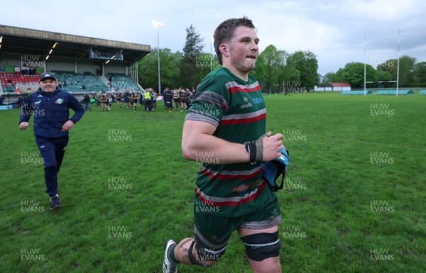 030526 - Ebbw Vale v Newport RFC, Super Rugbi Cymru Play Off Semi-Final - Sion Parry of Ebbw Vale at the end of the match