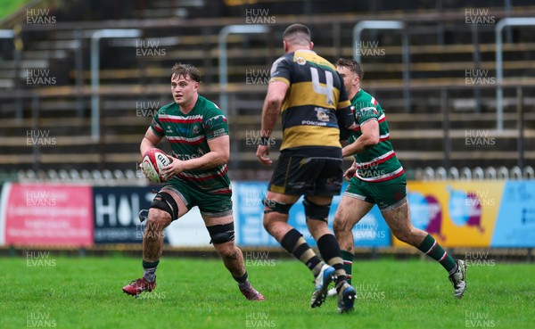 030526 - Ebbw Vale v Newport RFC, Super Rugbi Cymru Play Off Semi-Final - Owen Conquer of Ebbw Vale takes on Josh Skinner of Newport