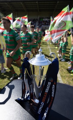 180525 - Ebbw Vale  v Newport RFC, Super Rygbi Cymru Grand Final - Ebbw Vale run out at the start of the match