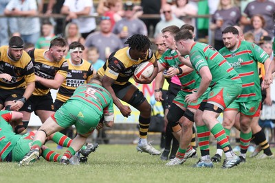 180525 - Ebbw Vale  v Newport RFC, Super Rygbi Cymru Grand Final - Max Williams of Newport charges forward