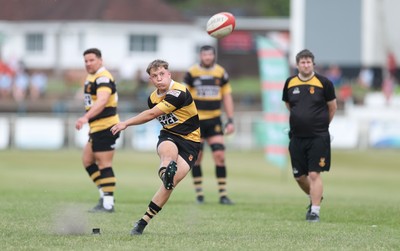 180525 - Ebbw Vale  v Newport RFC, Super Rygbi Cymru Grand Final - Jac Lloyd of Newport kicks penalty