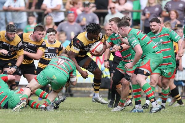 180525 - Ebbw Vale  v Newport RFC, Super Rygbi Cymru Grand Final - Max Williams of Newport charges forward