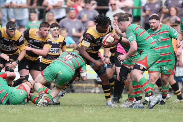 180525 - Ebbw Vale  v Newport RFC, Super Rygbi Cymru Grand Final - Max Williams of Newport charges forward