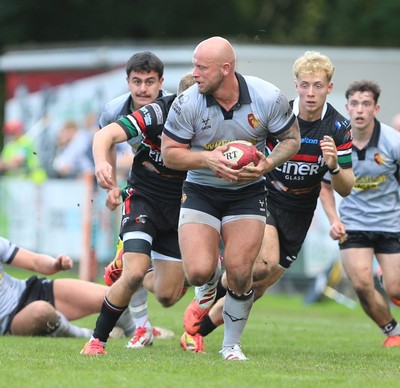 260926 - Ebbw Vale v RGC - Super Rygbi Cymru (SRC) - Delwyn Jones of RGC makes a break