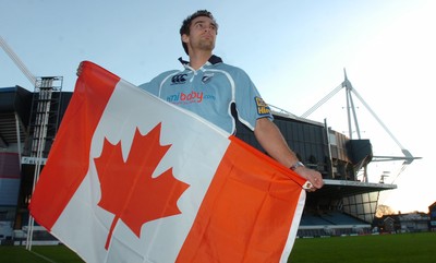 09.11.06 - Ed Fairhurst - Ed Fairhurst looks forward to the short trip next door when he plays for Canada against Wales at the Millennium Stadium next week 