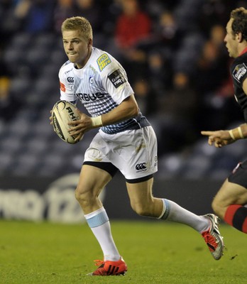 231114 - Edinburgh v Cardiff Blues - Guinness PRO12Cardiff fullback Gareth Anscombe in action(c) Huw Evans Picture Agency