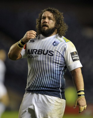 231114 - Edinburgh v Cardiff Blues - Guinness PRO12Cardiff captain Adam Jones(c) Huw Evans Picture Agency