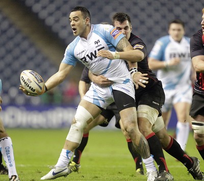 100212 - Edinburgh v Ospreys - RaboDirect Pro 12Edinburgh's Stuart McInally tackles Ospreys' Kahn Fotualii