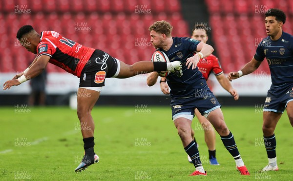 280326 - Fidelity SecureDrive Lions v Dragons RFC, United Rugby Championship - Angus O’Brien of Dragons RFC