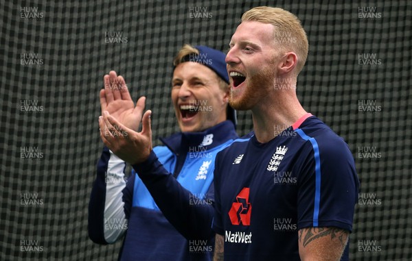 050617 - England Cricket Nets - Joe Root and Ben Stokes during training