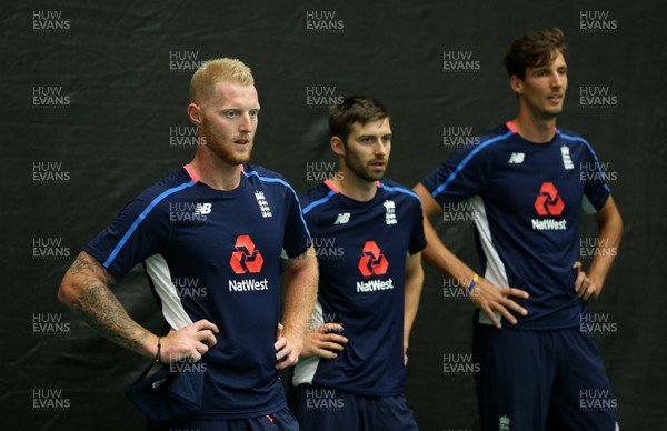 050617 - England Cricket Nets - Ben Stokes, Mark Wood and Steven Finn during training