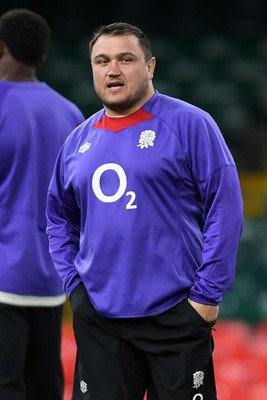 140325 - England Rugby Captains Run ahead of their final 6 Nations game against Wales Tomorrow - Jamie George of England During Training