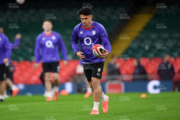 140325 - England Rugby Captains Run ahead of their final 6 Nations game against Wales Tomorrow - Marcus Smith of England During Training