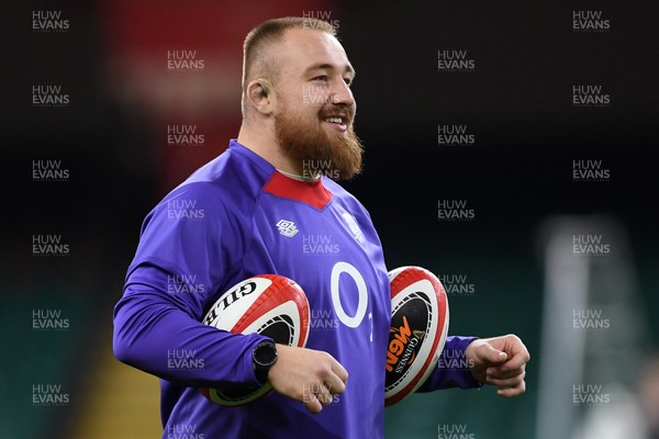 140325 - England Rugby Captains Run ahead of their final 6 Nations game against Wales Tomorrow - Joe Heye of England During Training