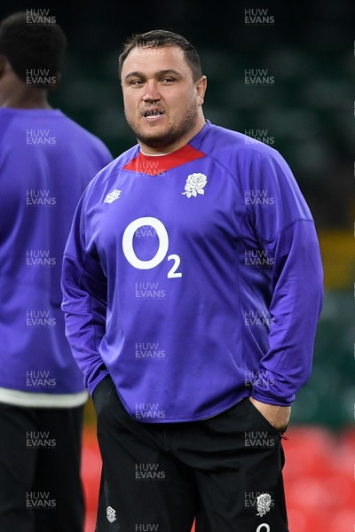 140325 - England Rugby Captains Run ahead of their final 6 Nations game against Wales Tomorrow - Jamie George of England During Training